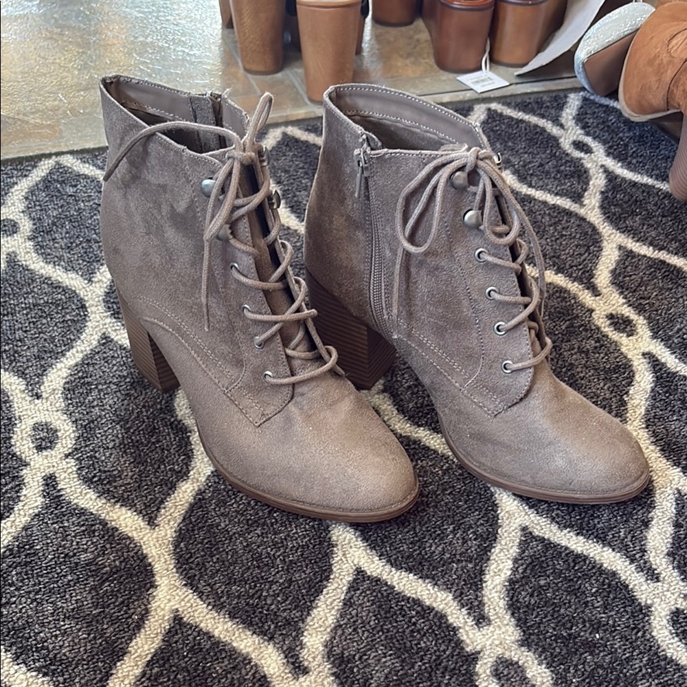 Lace-Up Ankle Boots